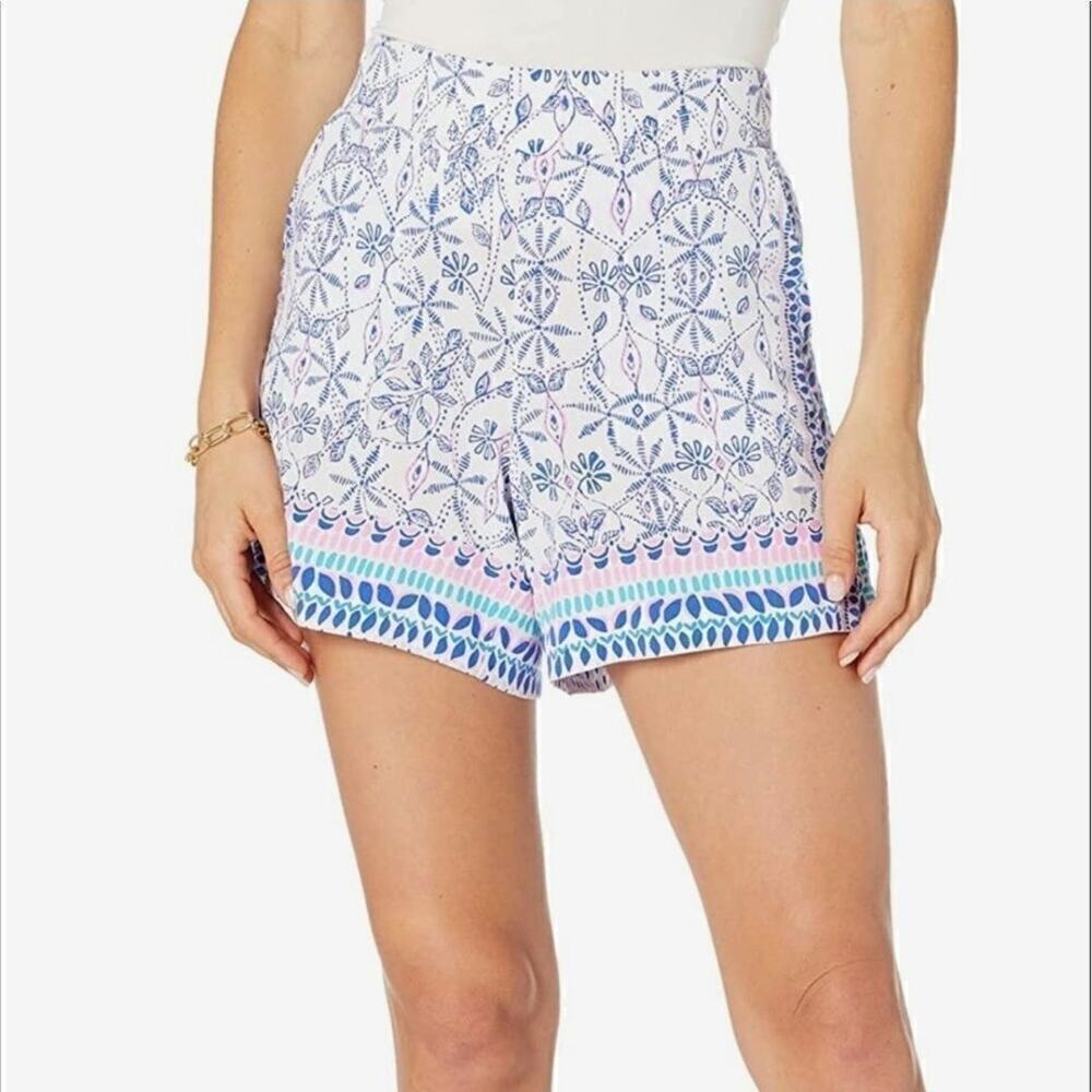 Lilly Pulitzer Neilah Shorts Resort White Time To Shine